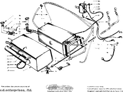 Lotus Elan Plus 2 fuel system, parts diagram.gif and 